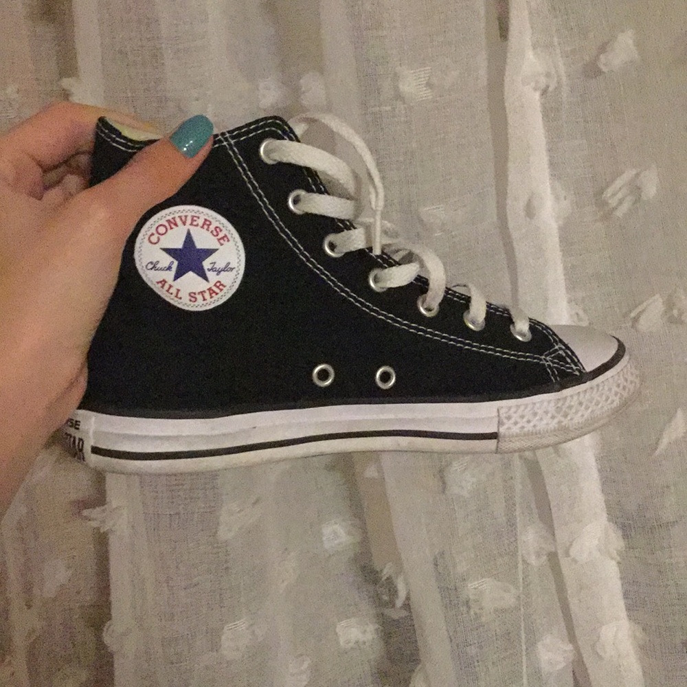 Black high-top Converse